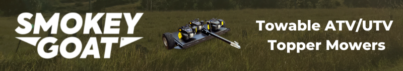 Towable topping mower, Smokey Goat Topping Mower